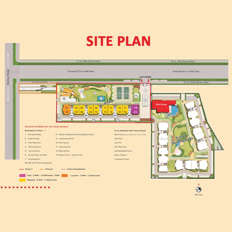 Ashiana Anmol Site Map